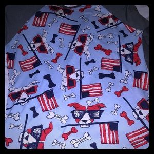 Lularoe Americana Dog Randy Rare Nwot